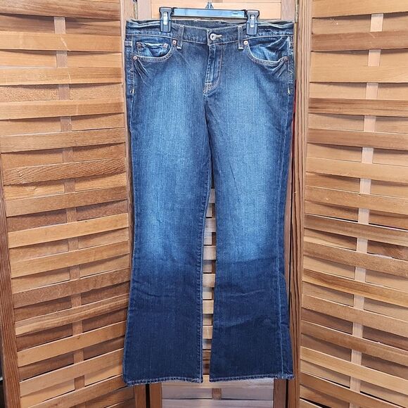 Lucky Brand Dungarees Bootcut Denim Jeans Women's Size 31 Cotton Spandex - Picture 1 of 13